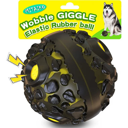 Squeaky wobble ball